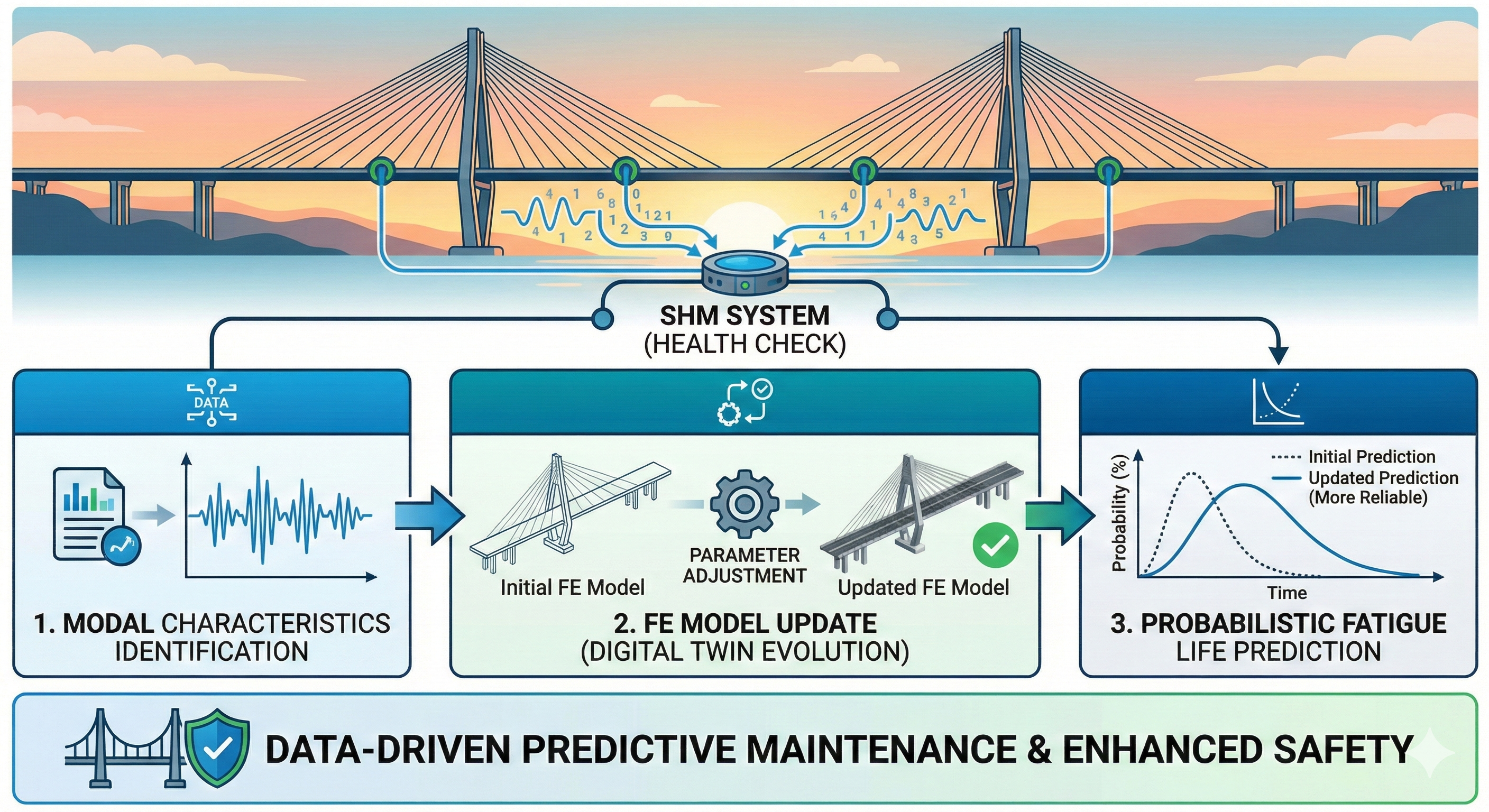 SHM based fatigue life prediction